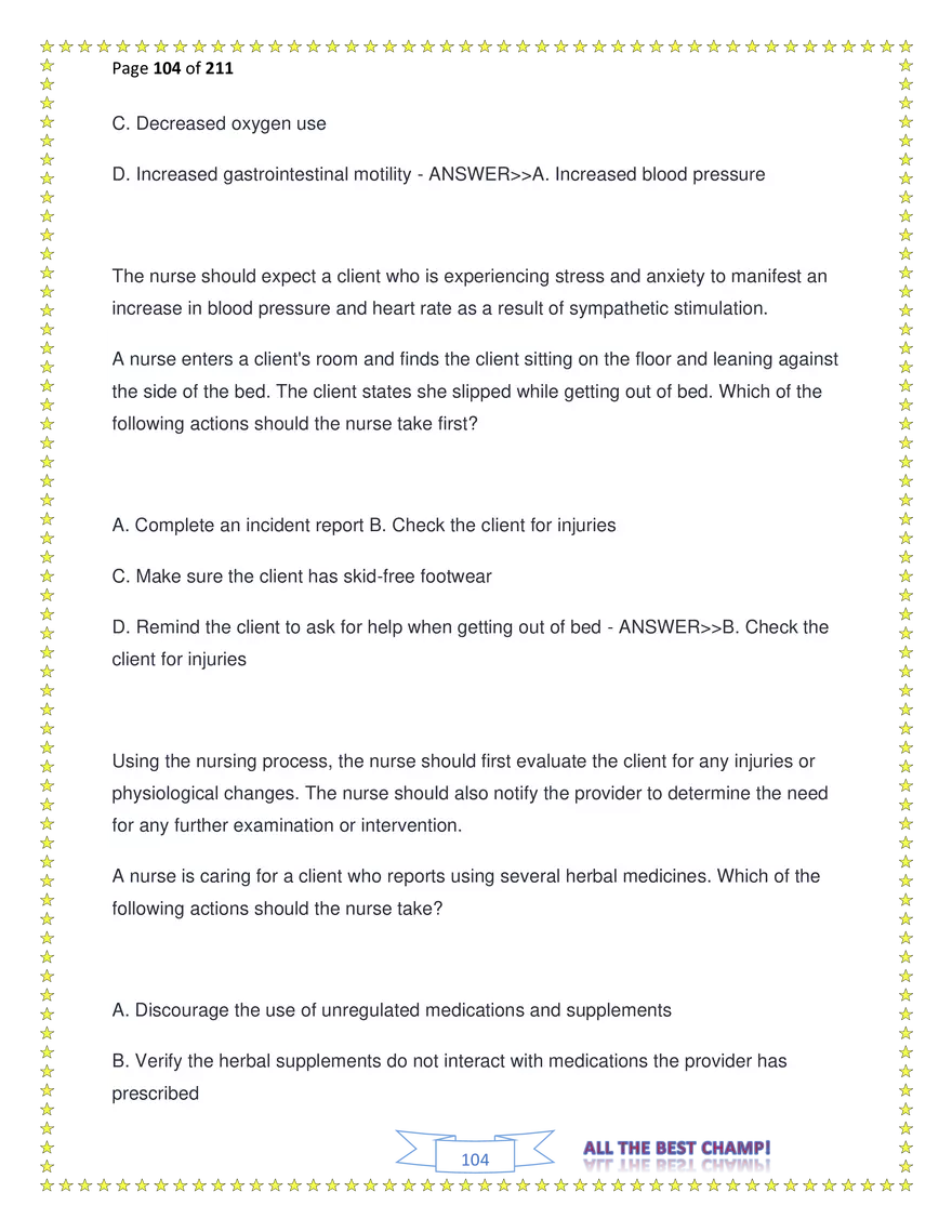 ATI Fundamentals Proctored Exam Test Bank - Page 7