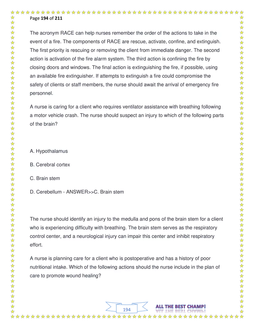 ATI Fundamentals Proctored Exam Test Bank - Page 106