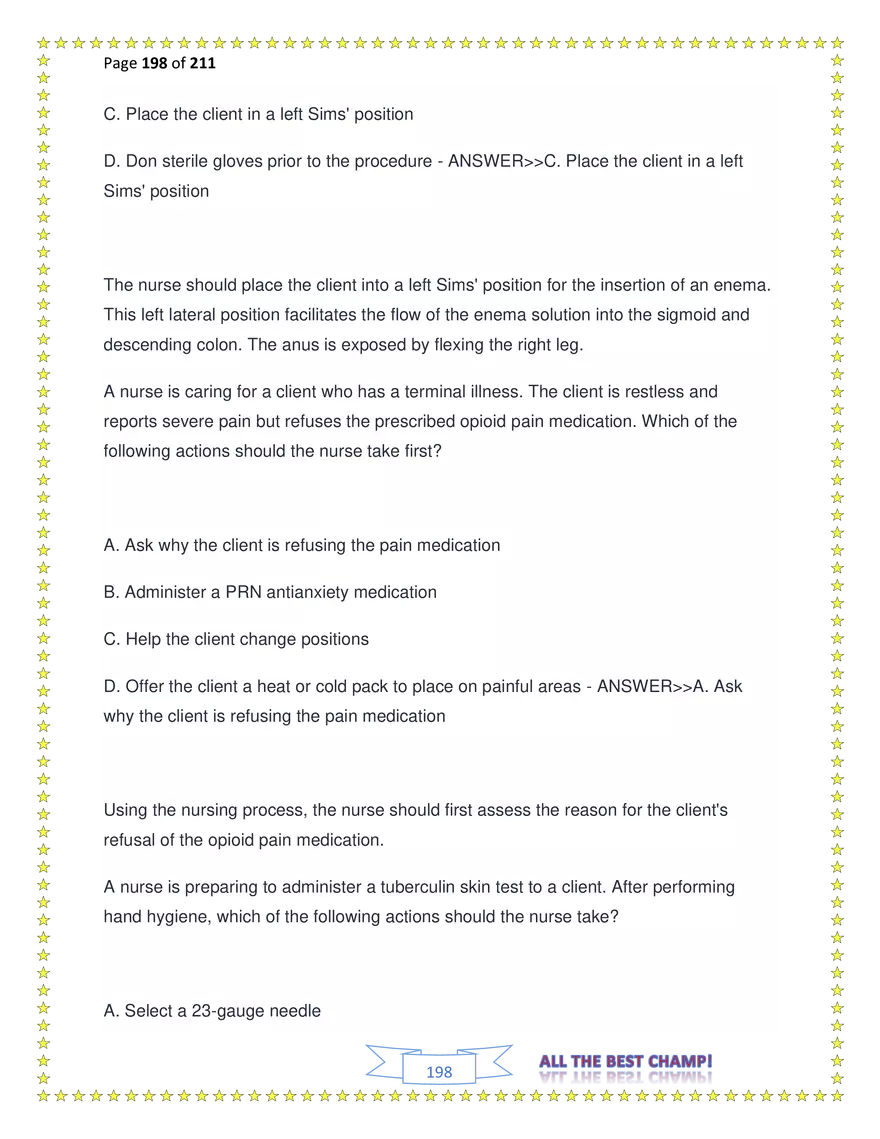 ATI Fundamentals Proctored Exam Test Bank - Page 110