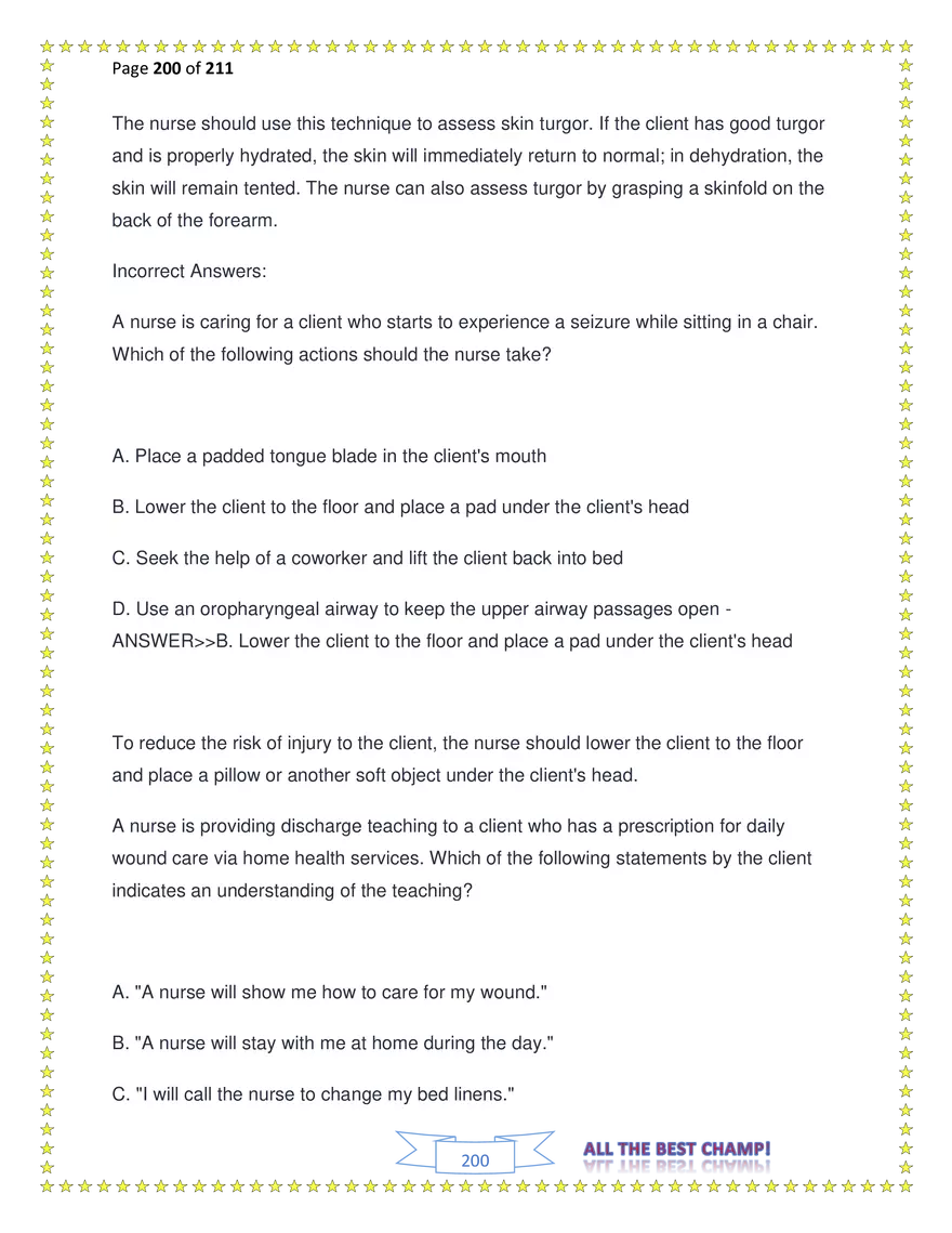 ATI Fundamentals Proctored Exam Test Bank - Page 112