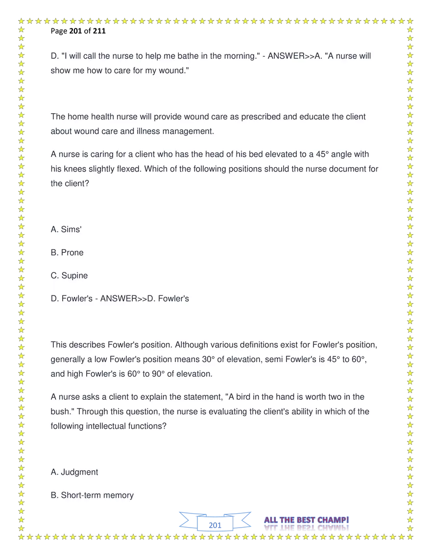 ATI Fundamentals Proctored Exam Test Bank - Page 115