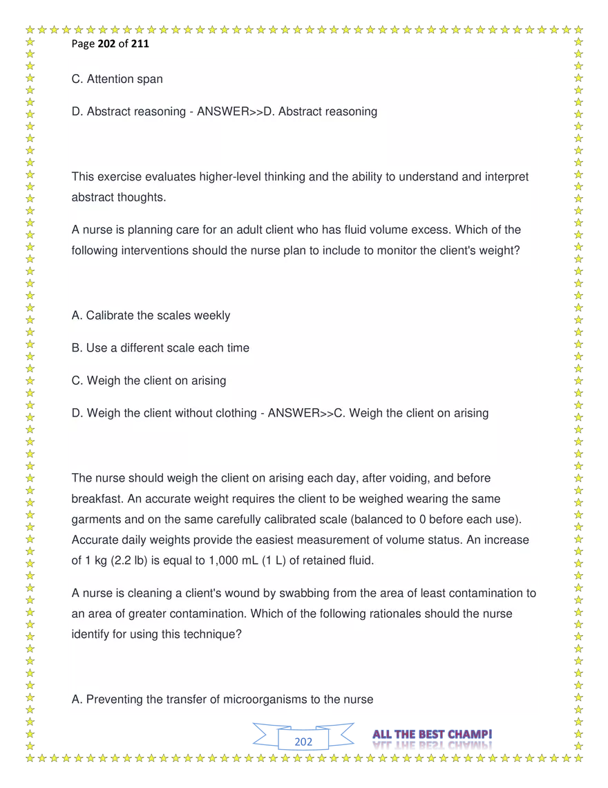 ATI Fundamentals Proctored Exam Test Bank - Page 116