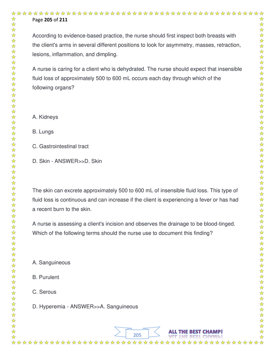 ATI Fundamentals Proctored Exam Test Bank - Page 119