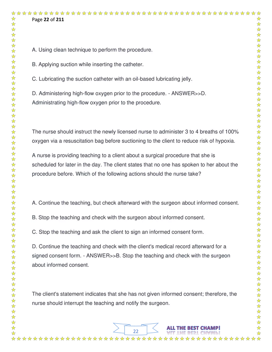 ATI Fundamentals Proctored Exam Test Bank - Page 125