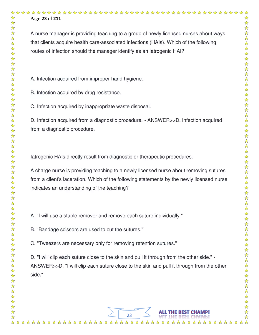 ATI Fundamentals Proctored Exam Test Bank - Page 127