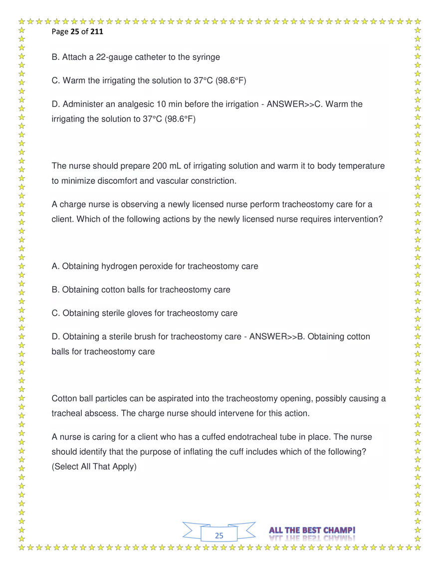 ATI Fundamentals Proctored Exam Test Bank - Page 129