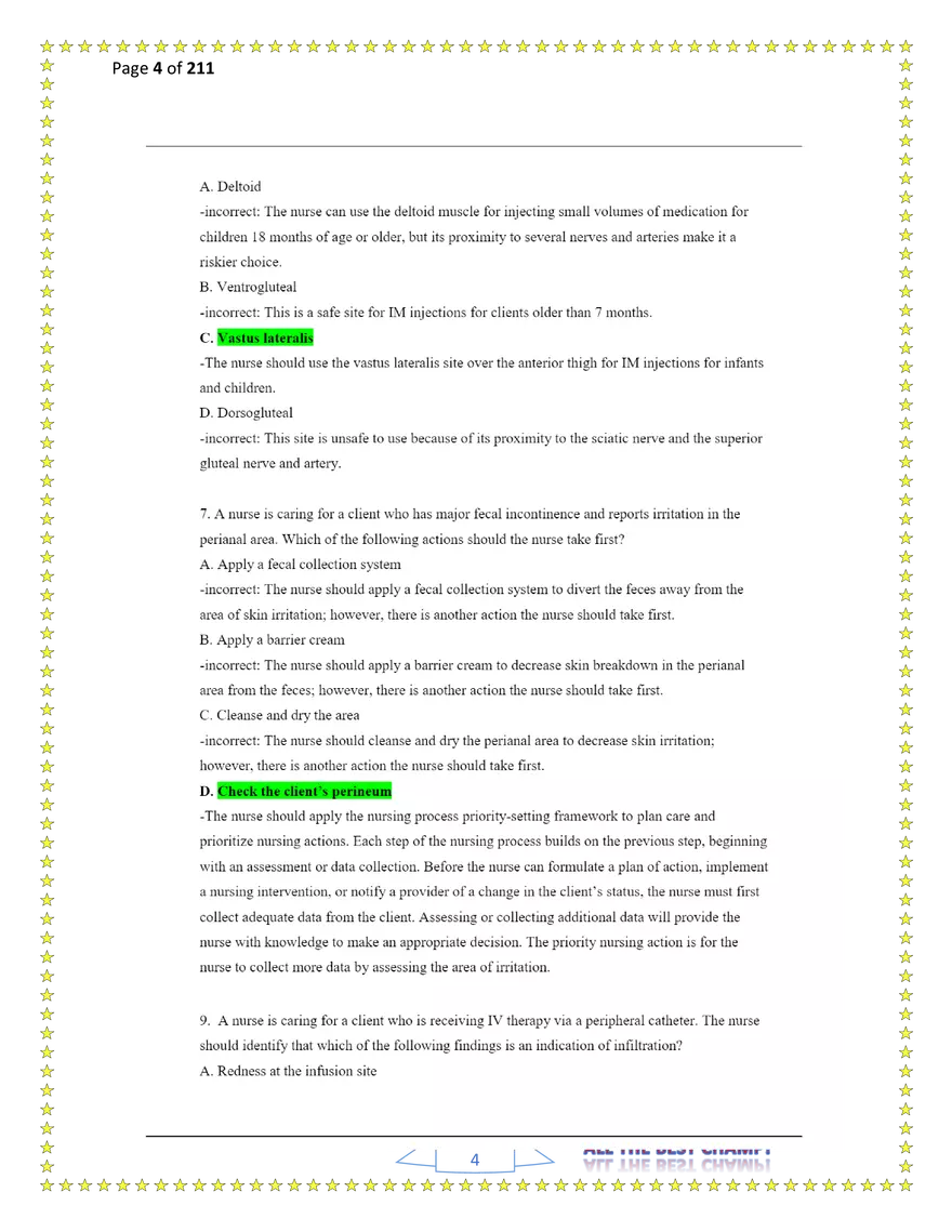 ATI Fundamentals Proctored Exam Test Bank - Page 135