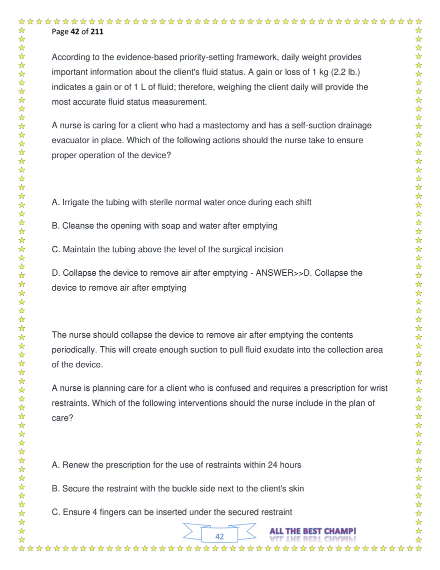ATI Fundamentals Proctored Exam Test Bank - Page 148