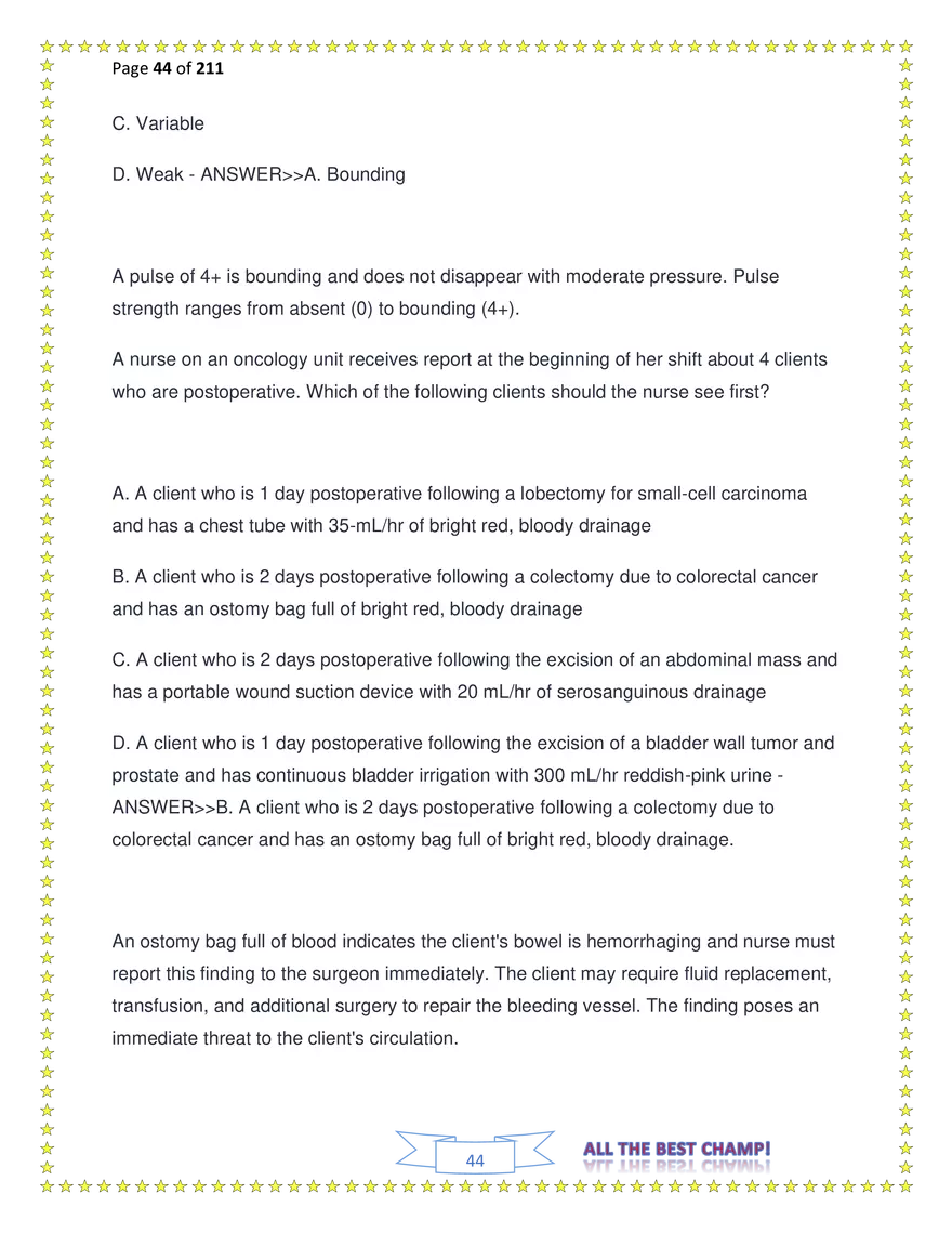 ATI Fundamentals Proctored Exam Test Bank - Page 150