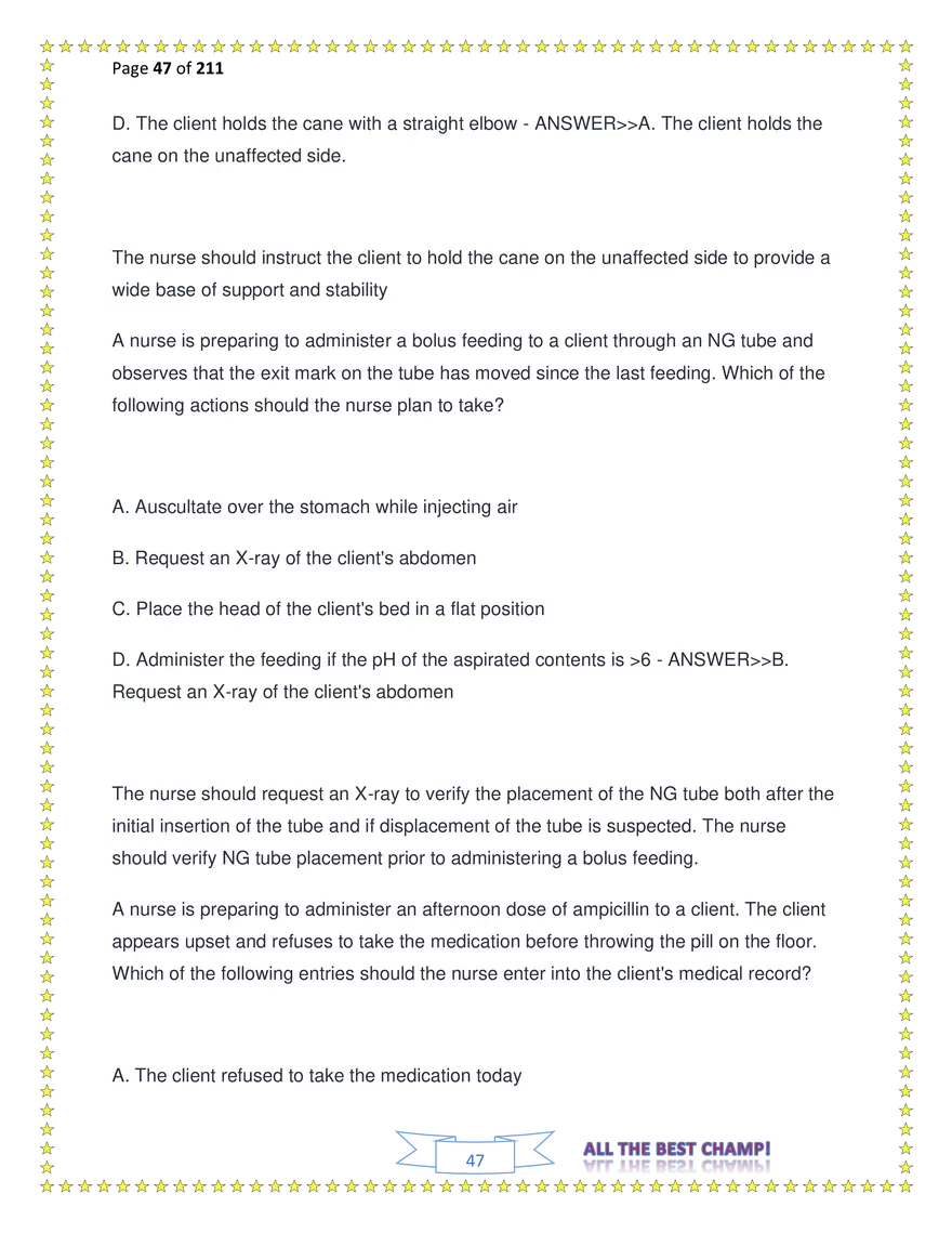 ATI Fundamentals Proctored Exam Test Bank - Page 153