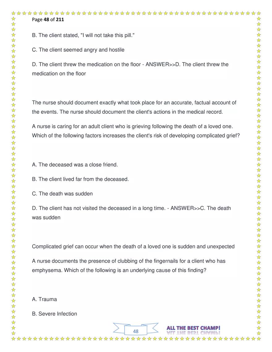 ATI Fundamentals Proctored Exam Test Bank - Page 154