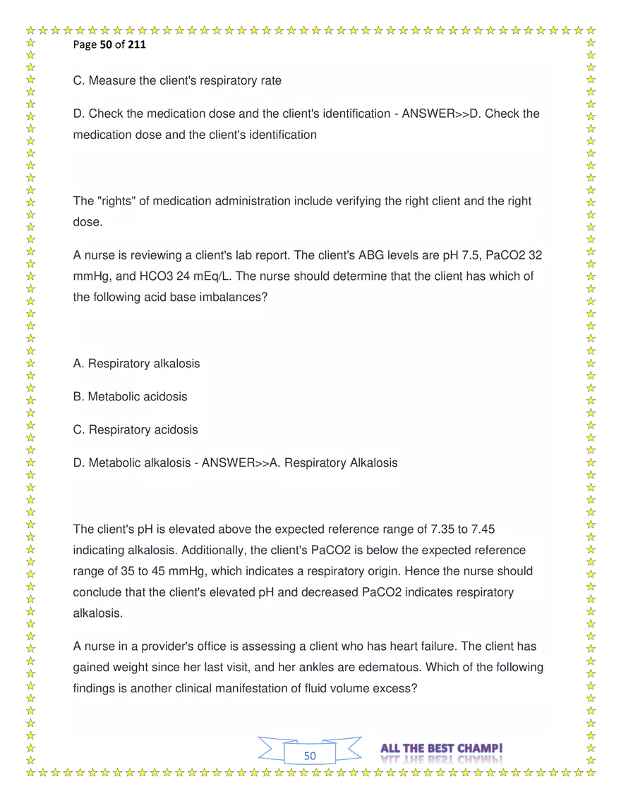 ATI Fundamentals Proctored Exam Test Bank - Page 156