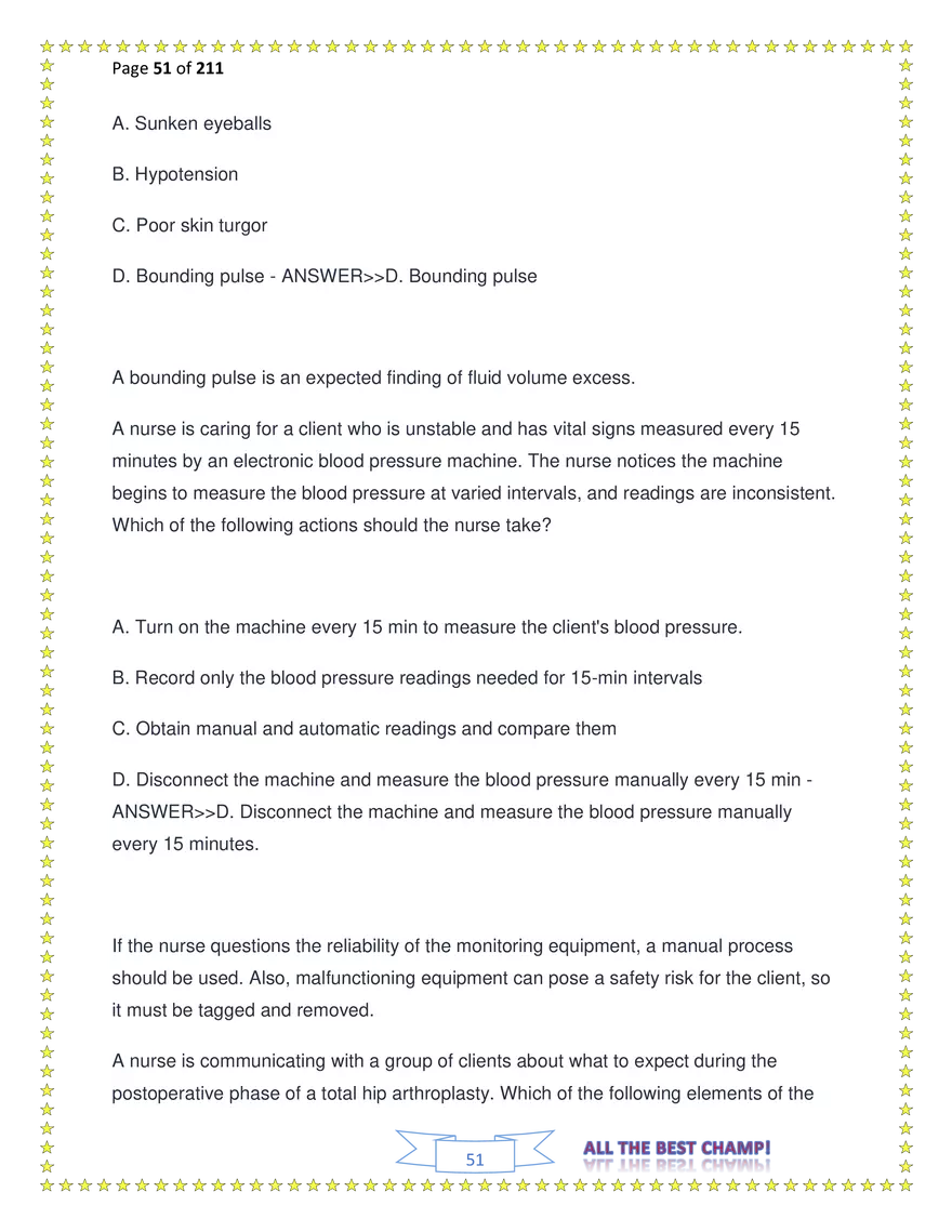 ATI Fundamentals Proctored Exam Test Bank - Page 158