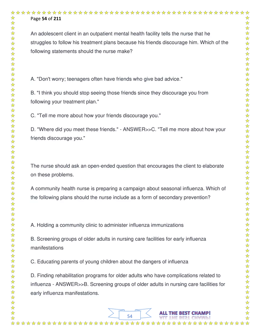ATI Fundamentals Proctored Exam Test Bank - Page 161