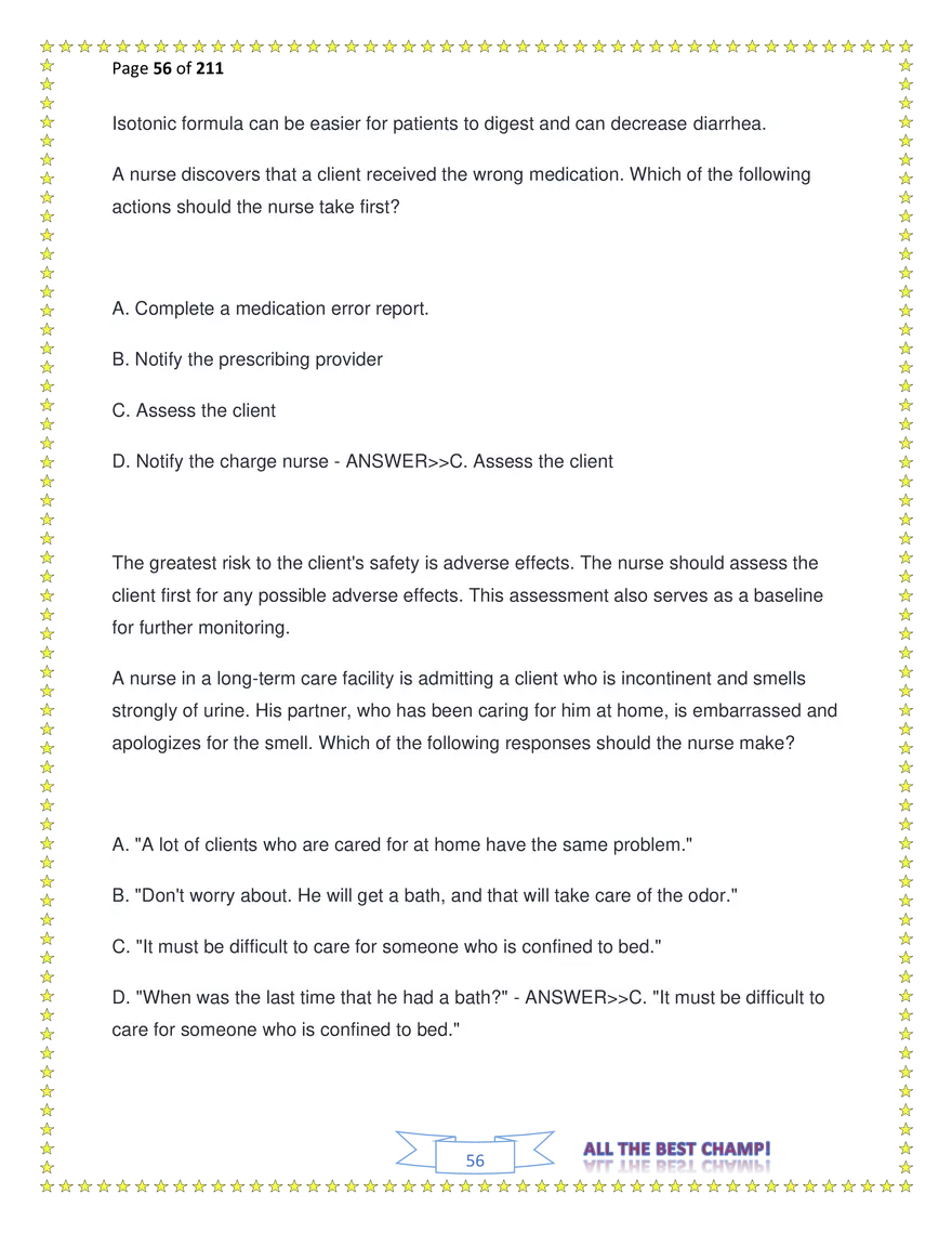 ATI Fundamentals Proctored Exam Test Bank - Page 163