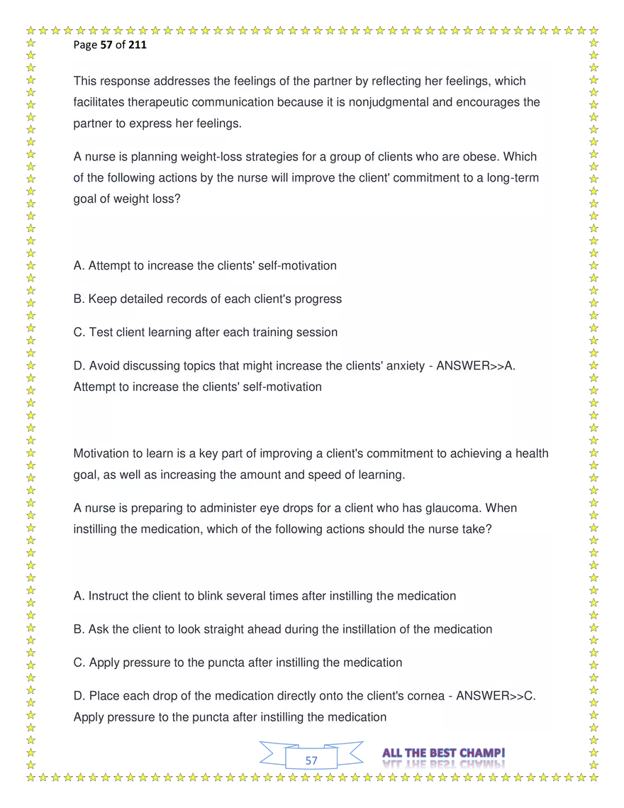 ATI Fundamentals Proctored Exam Test Bank - Page 164
