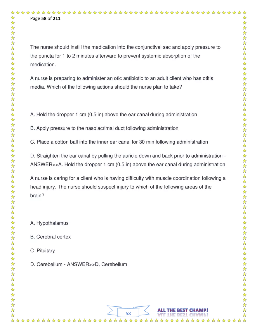 ATI Fundamentals Proctored Exam Test Bank - Page 165