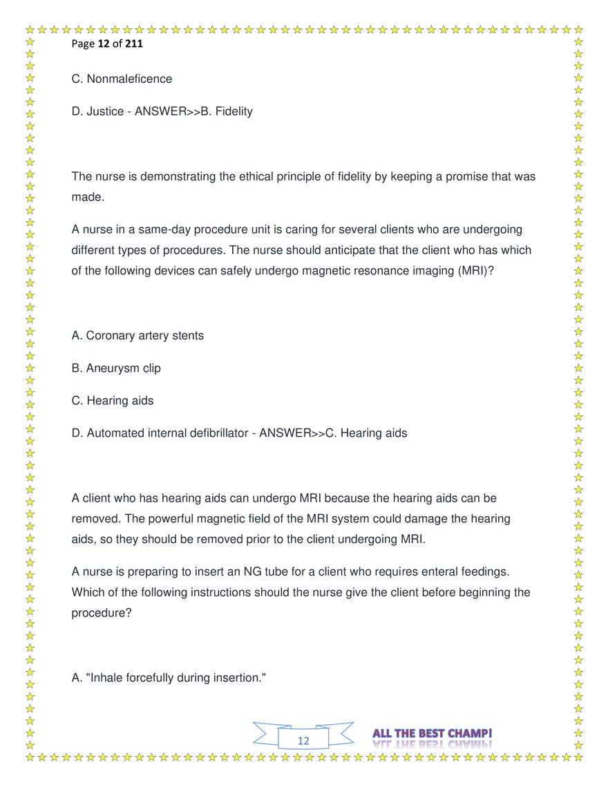 ATI Fundamentals Proctored Exam Test Bank - Page 14