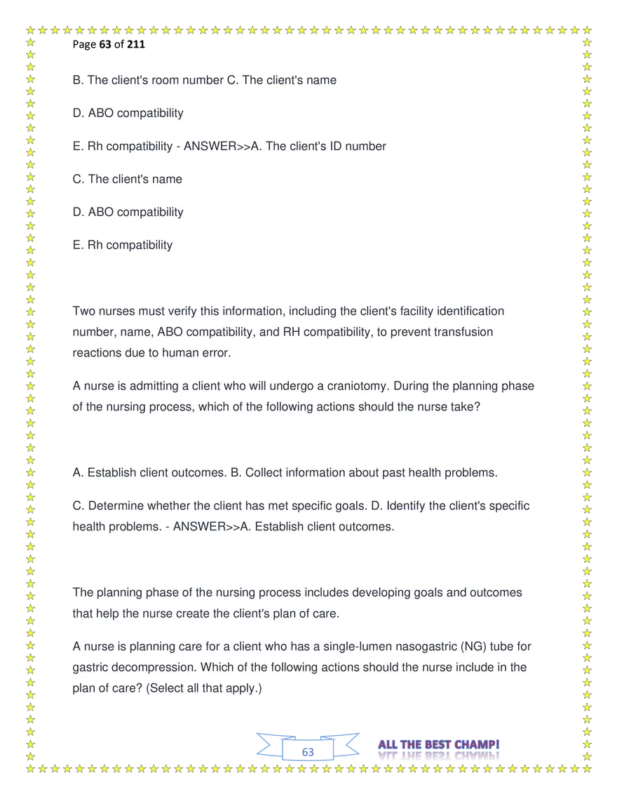 ATI Fundamentals Proctored Exam Test Bank - Page 171
