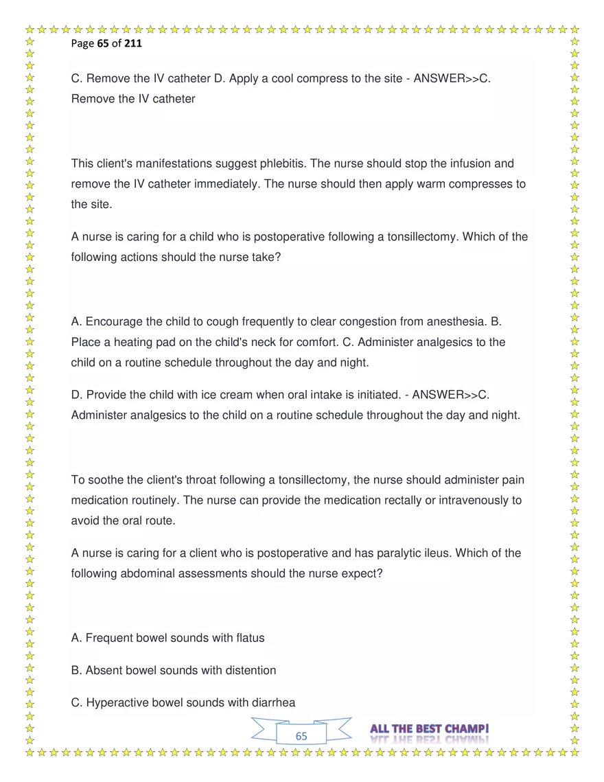 ATI Fundamentals Proctored Exam Test Bank - Page 173