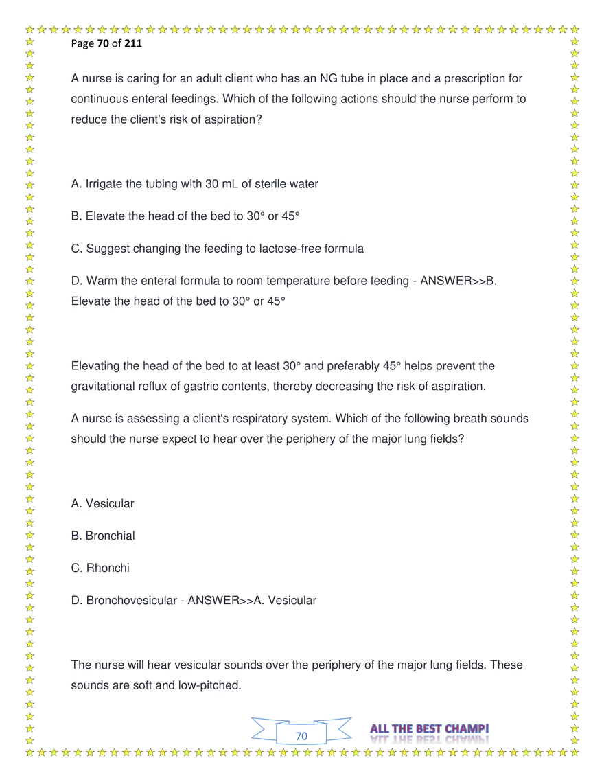 ATI Fundamentals Proctored Exam Test Bank - Page 178