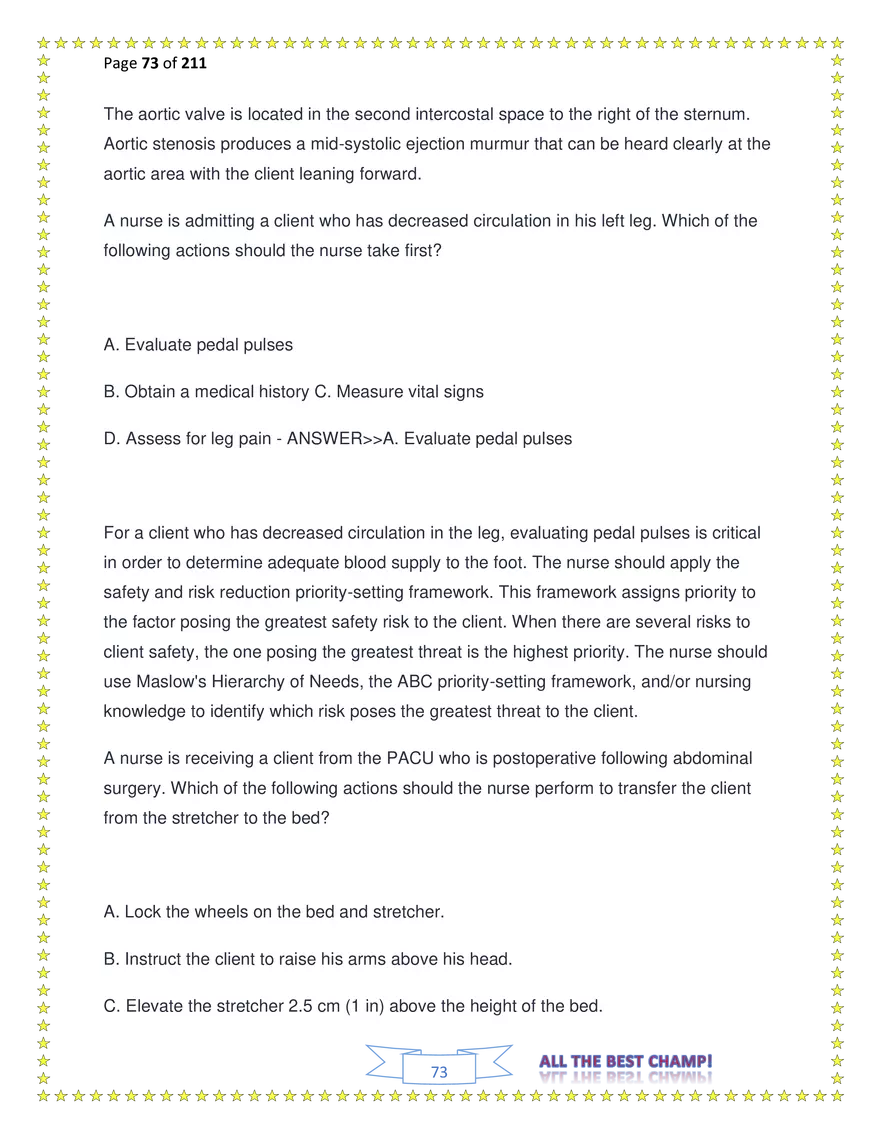 ATI Fundamentals Proctored Exam Test Bank - Page 182