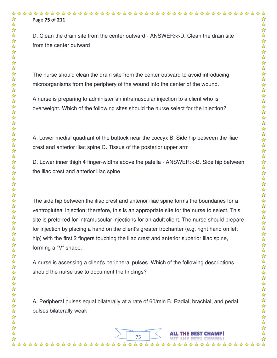 ATI Fundamentals Proctored Exam Test Bank - Page 184