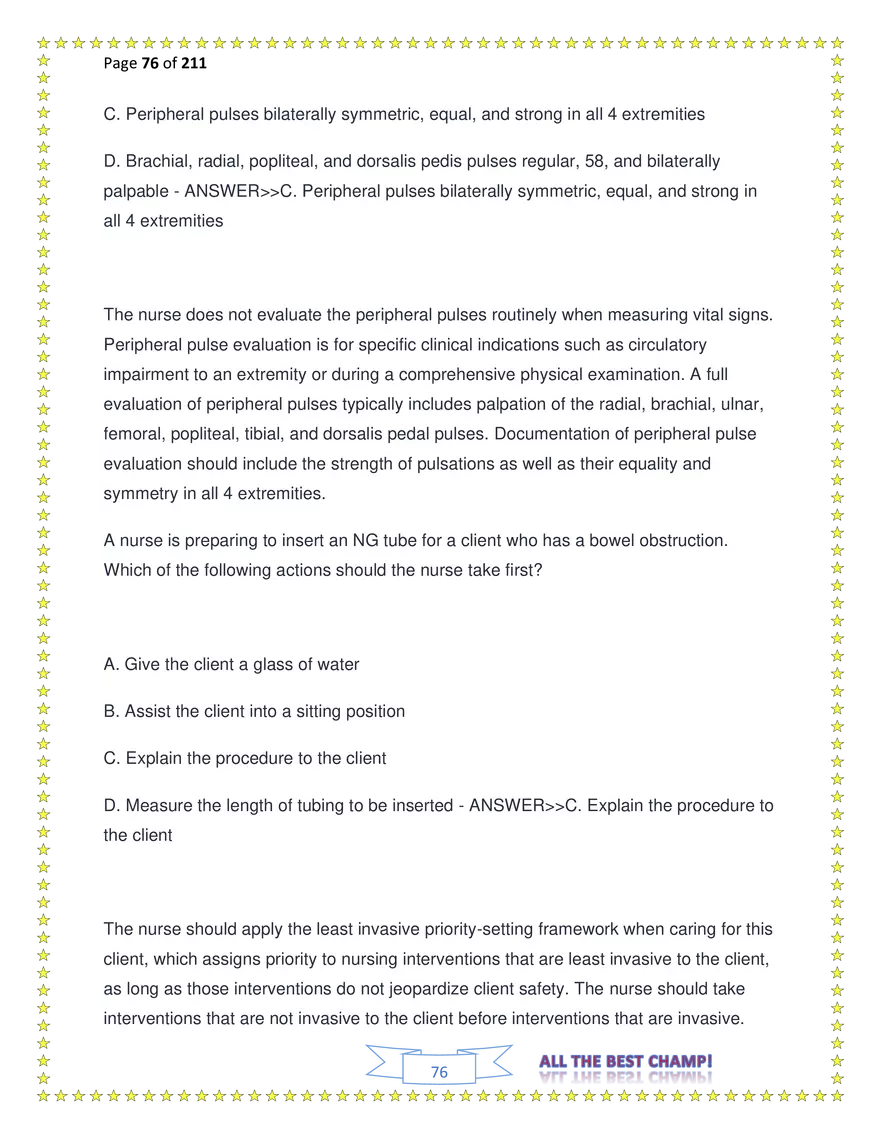 ATI Fundamentals Proctored Exam Test Bank - Page 185