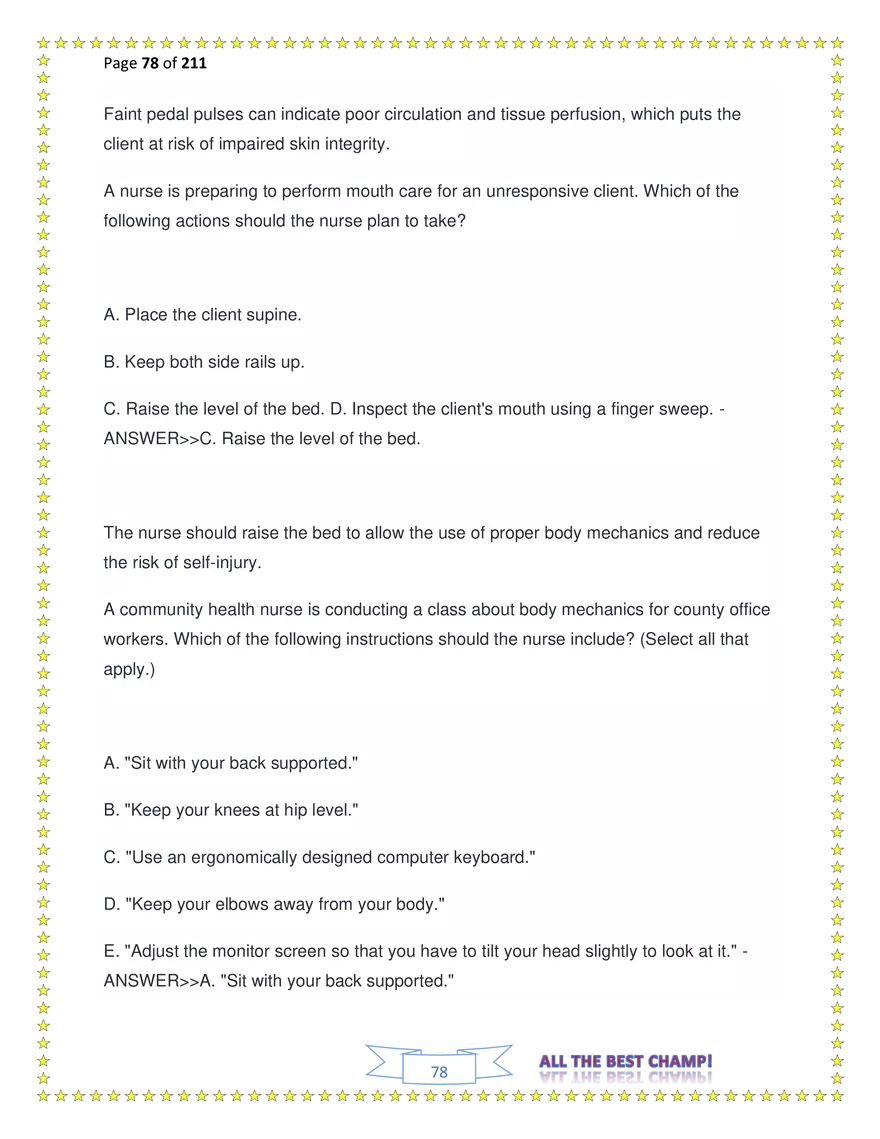 ATI Fundamentals Proctored Exam Test Bank - Page 187