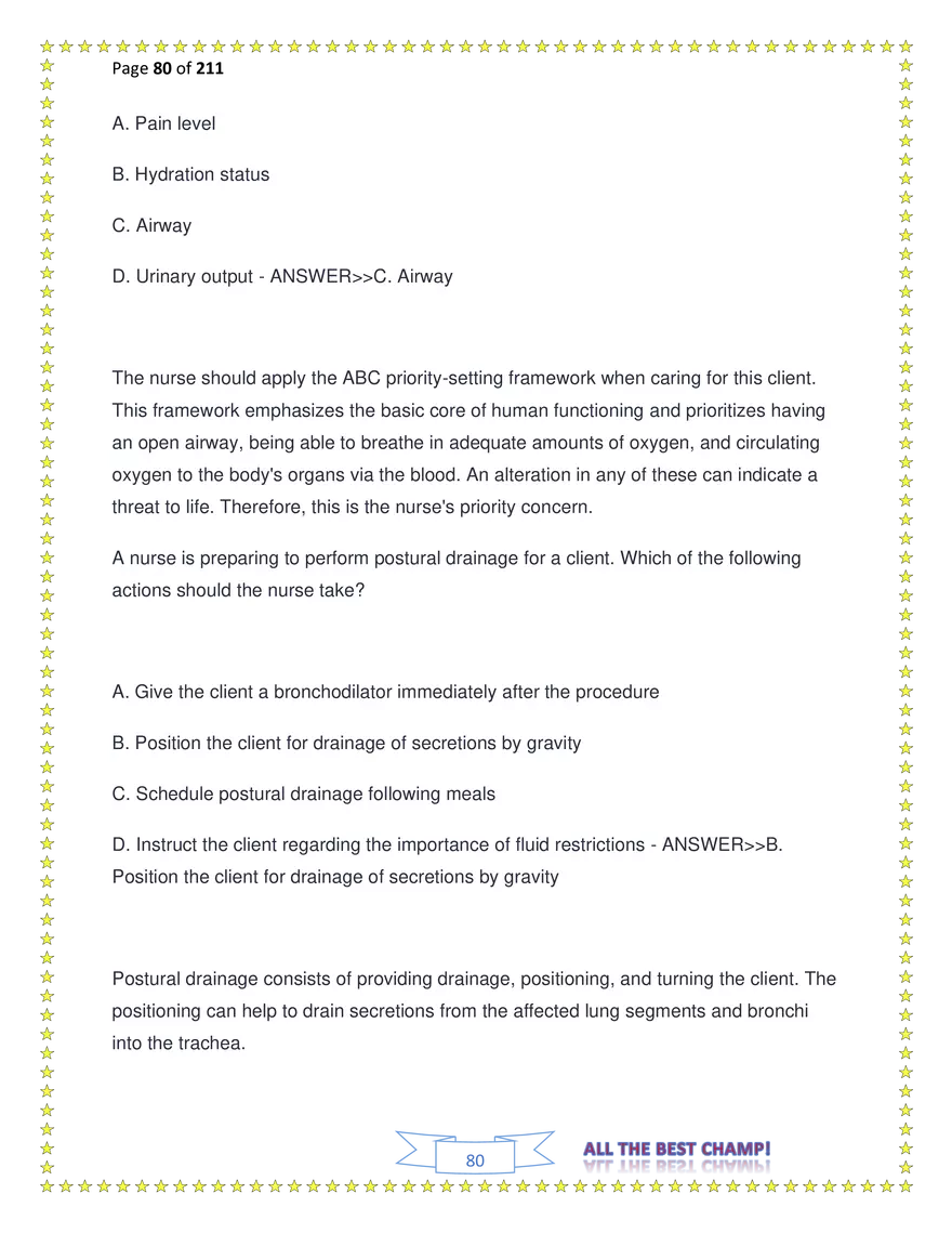 ATI Fundamentals Proctored Exam Test Bank - Page 189