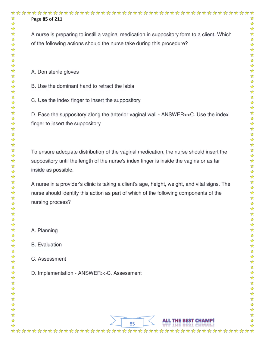 ATI Fundamentals Proctored Exam Test Bank - Page 195