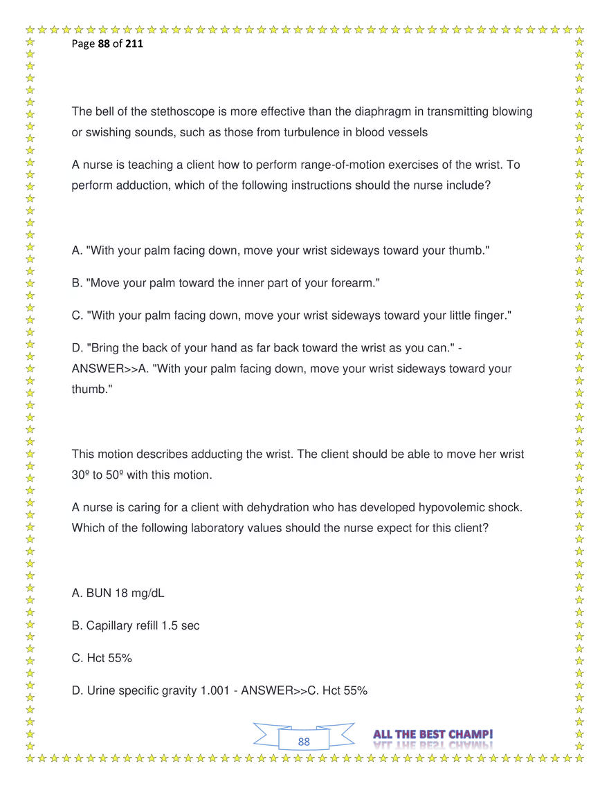 ATI Fundamentals Proctored Exam Test Bank - Page 198
