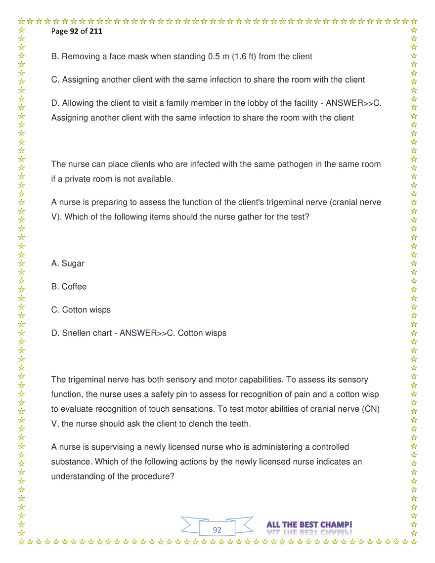 ATI Fundamentals Proctored Exam Test Bank - Page 203