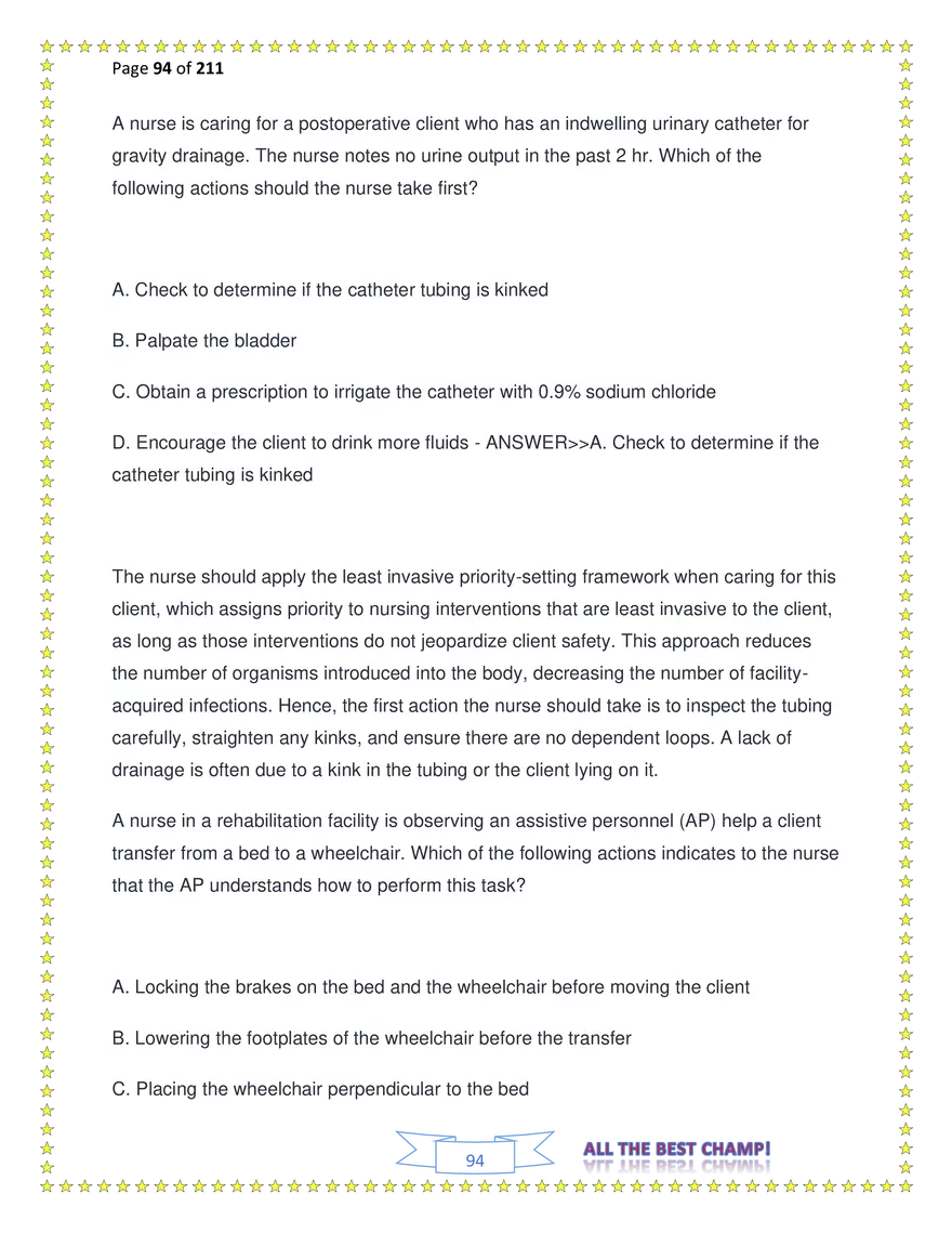 ATI Fundamentals Proctored Exam Test Bank - Page 205