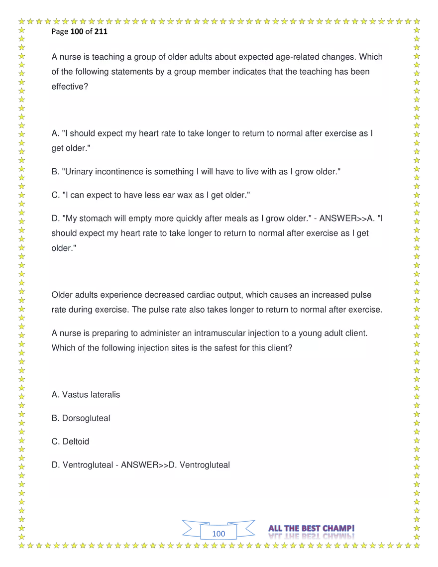 ATI Fundamentals Proctored Exam Test Bank - Page 211