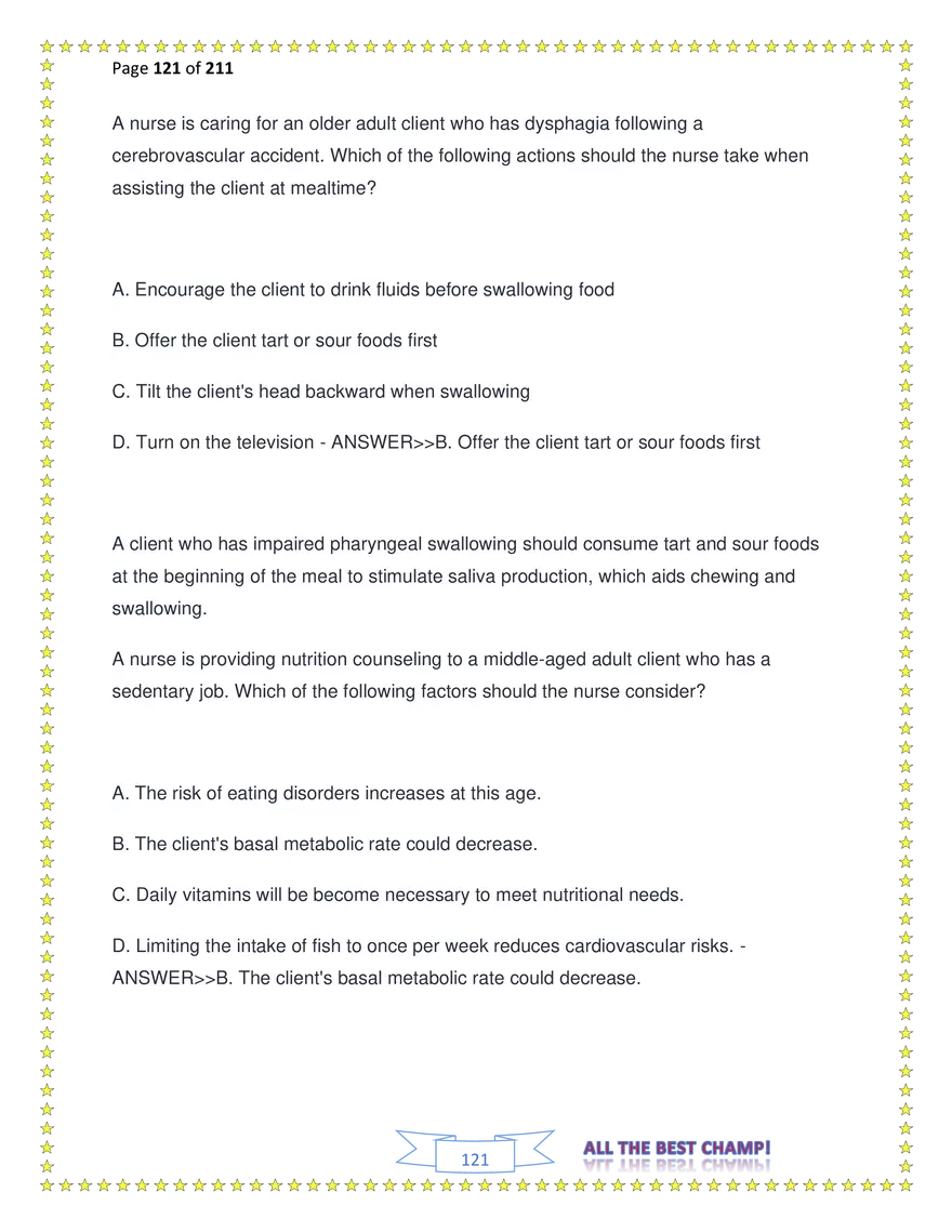 ATI Fundamentals Proctored Exam Test Bank - Page 26