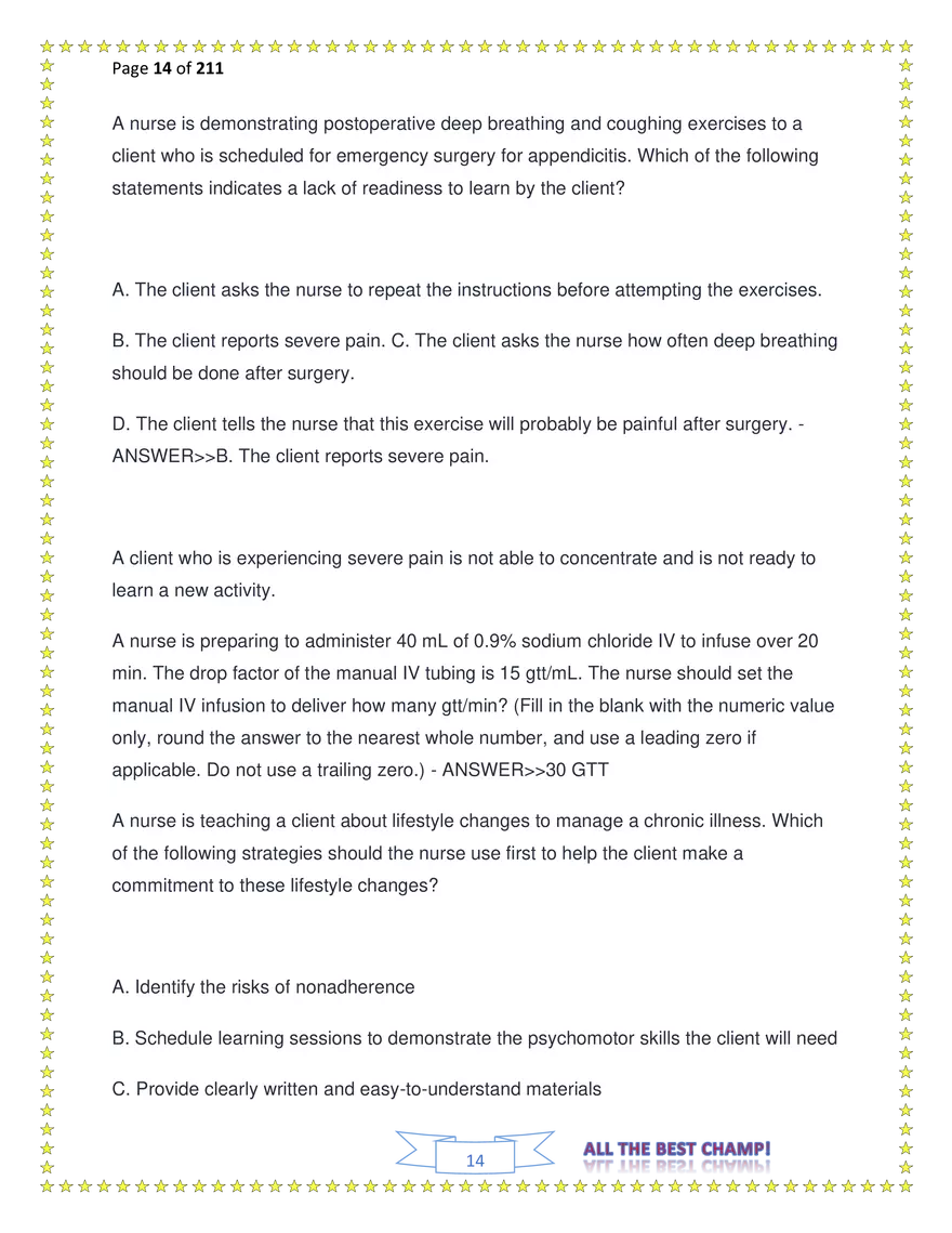 ATI Fundamentals Proctored Exam Test Bank - Page 36
