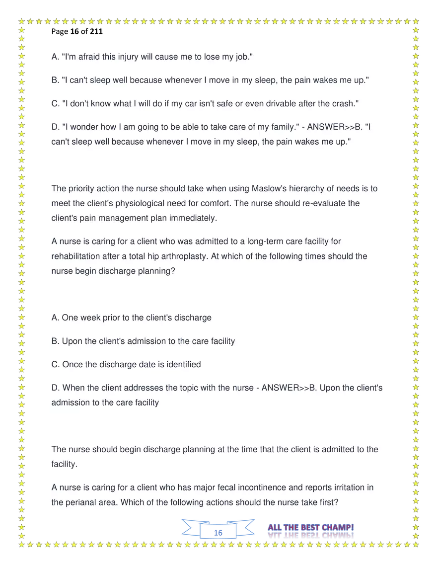 ATI Fundamentals Proctored Exam Test Bank - Page 58