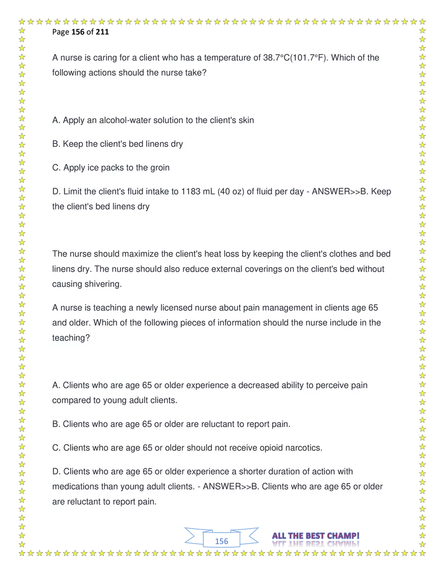 ATI Fundamentals Proctored Exam Test Bank - Page 64