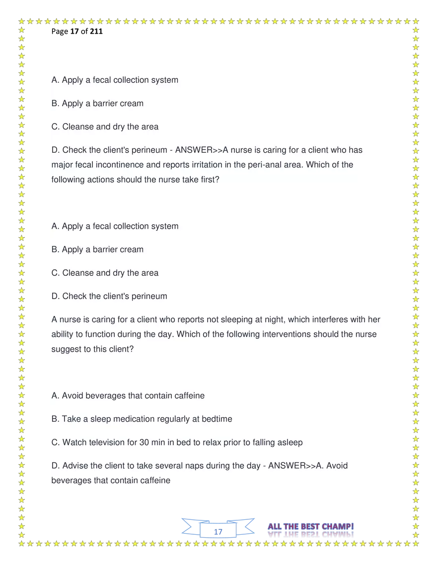 ATI Fundamentals Proctored Exam Test Bank - Page 69