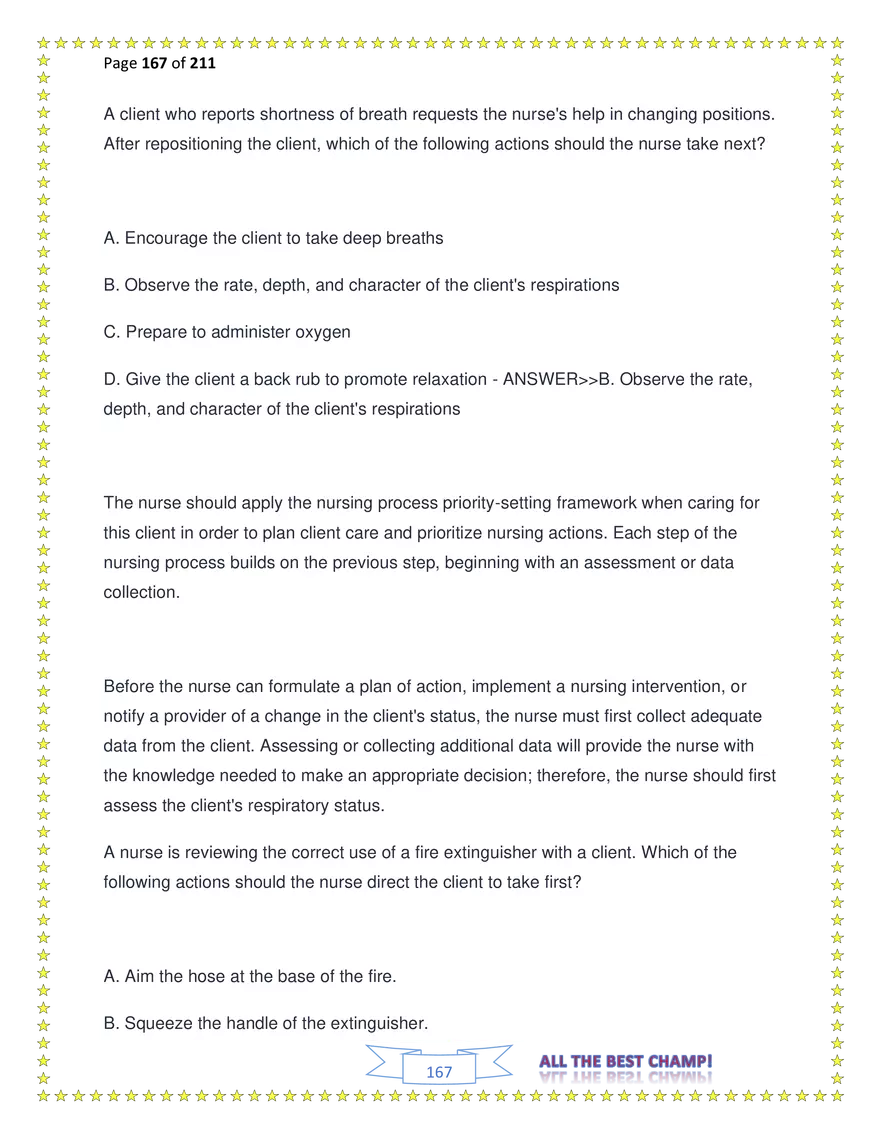 ATI Fundamentals Proctored Exam Test Bank - Page 76