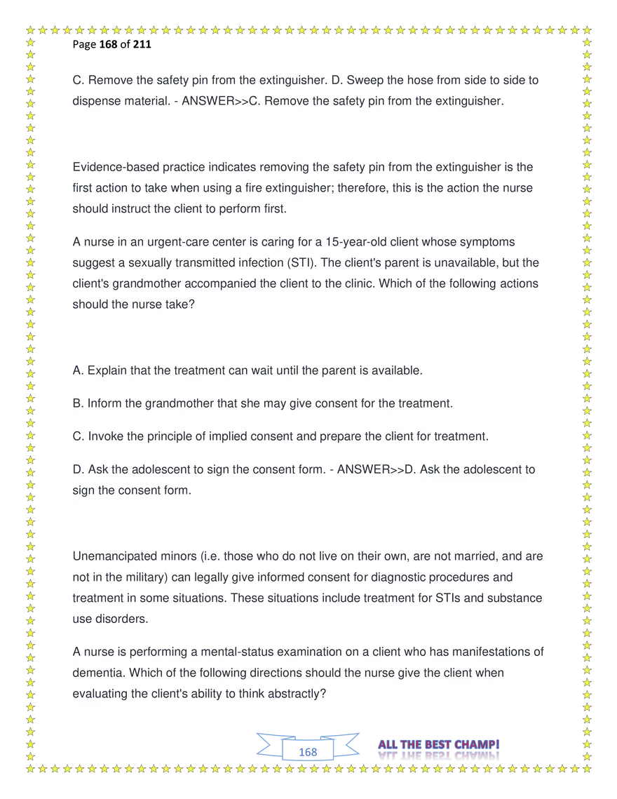 ATI Fundamentals Proctored Exam Test Bank - Page 77