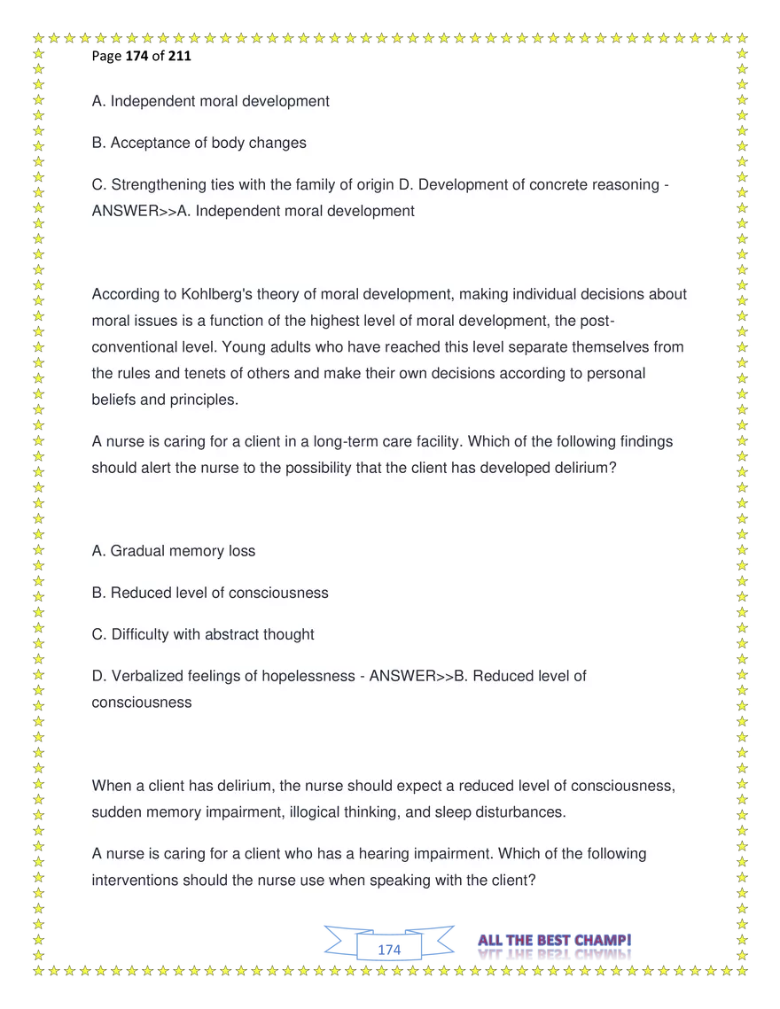 ATI Fundamentals Proctored Exam Test Bank - Page 84