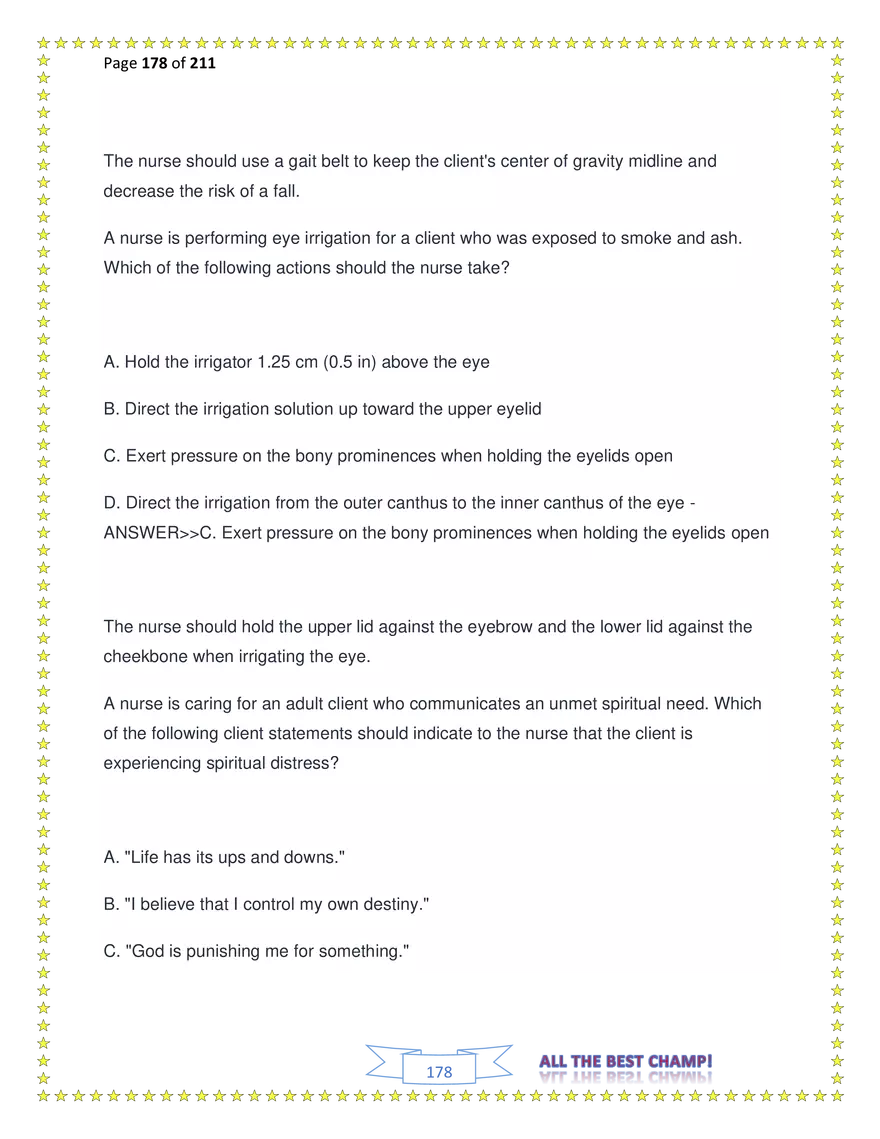 ATI Fundamentals Proctored Exam Test Bank - Page 88