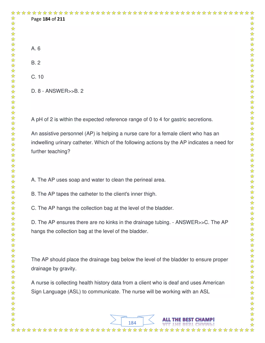 ATI Fundamentals Proctored Exam Test Bank - Page 95