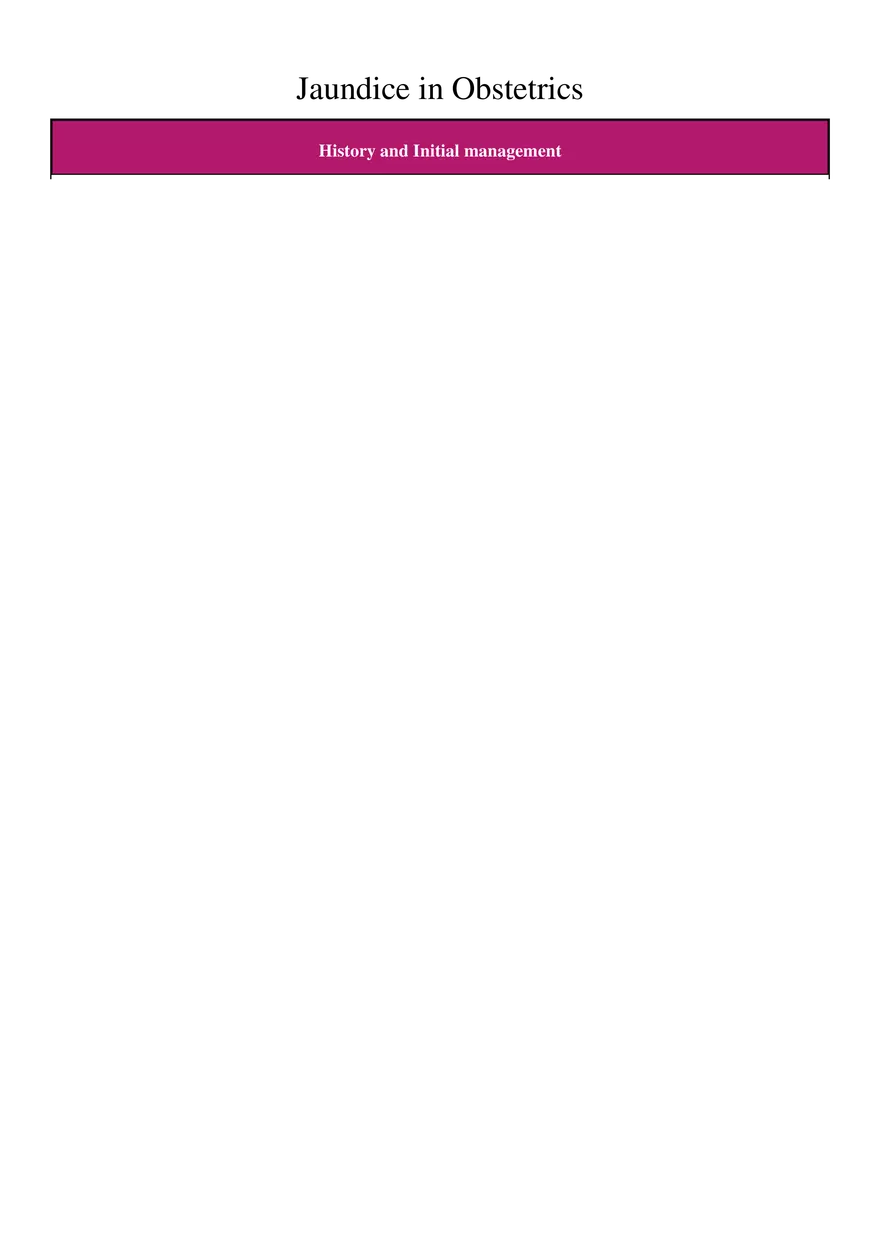Jaundice in Obstetrics - Page 1