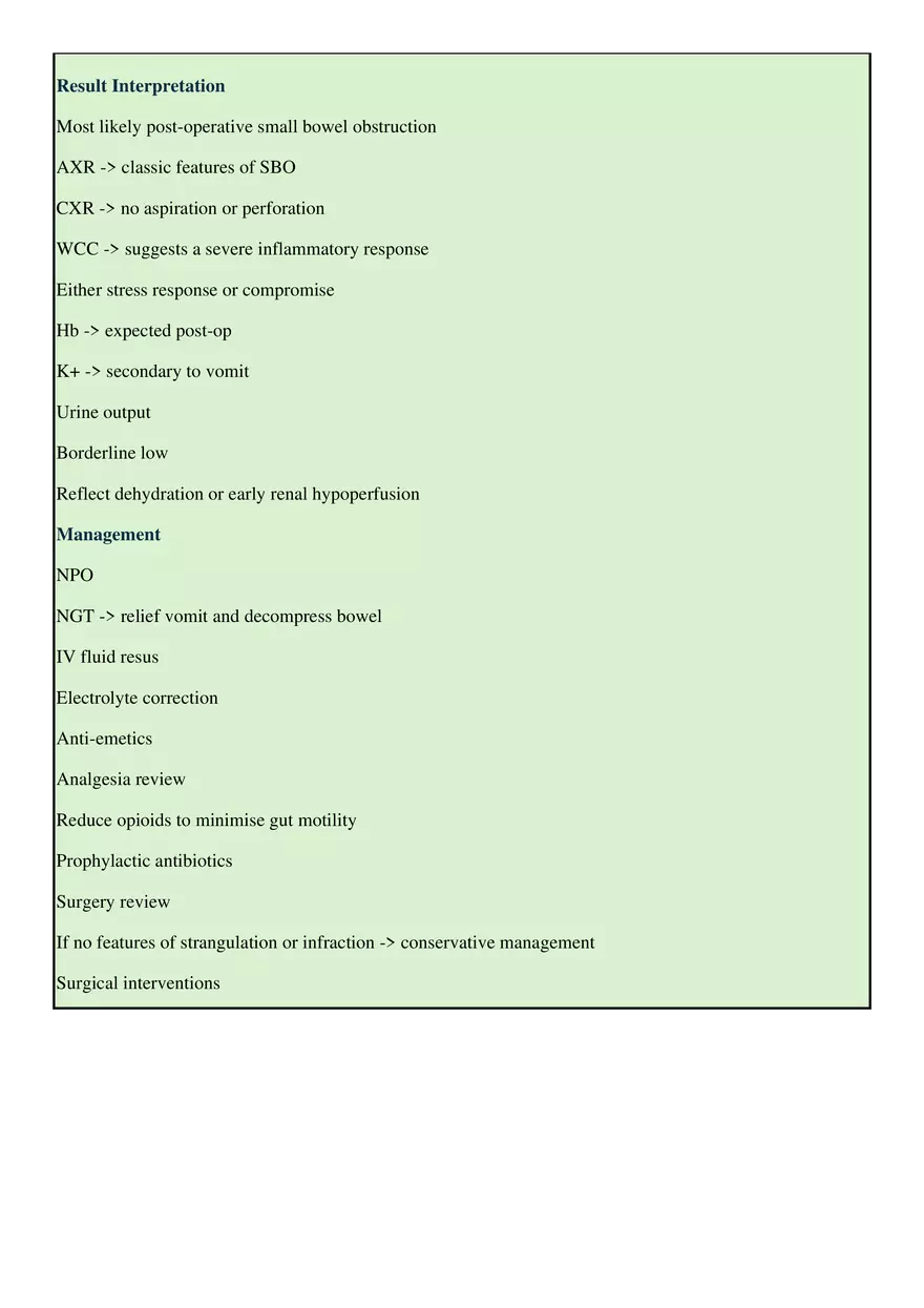 Post Operative Management for Gynaecological Surgeries - Page 5