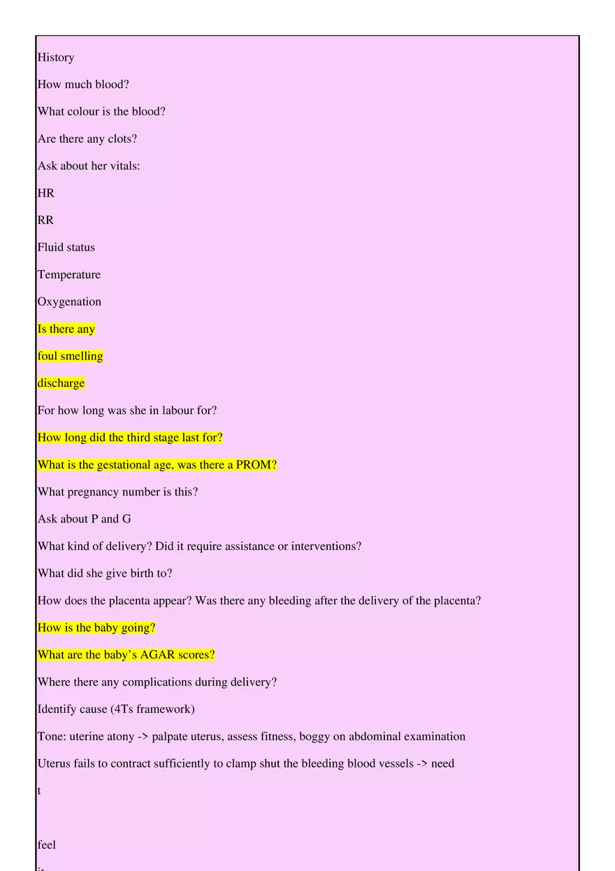 PPH Assessment and management History - Page 2