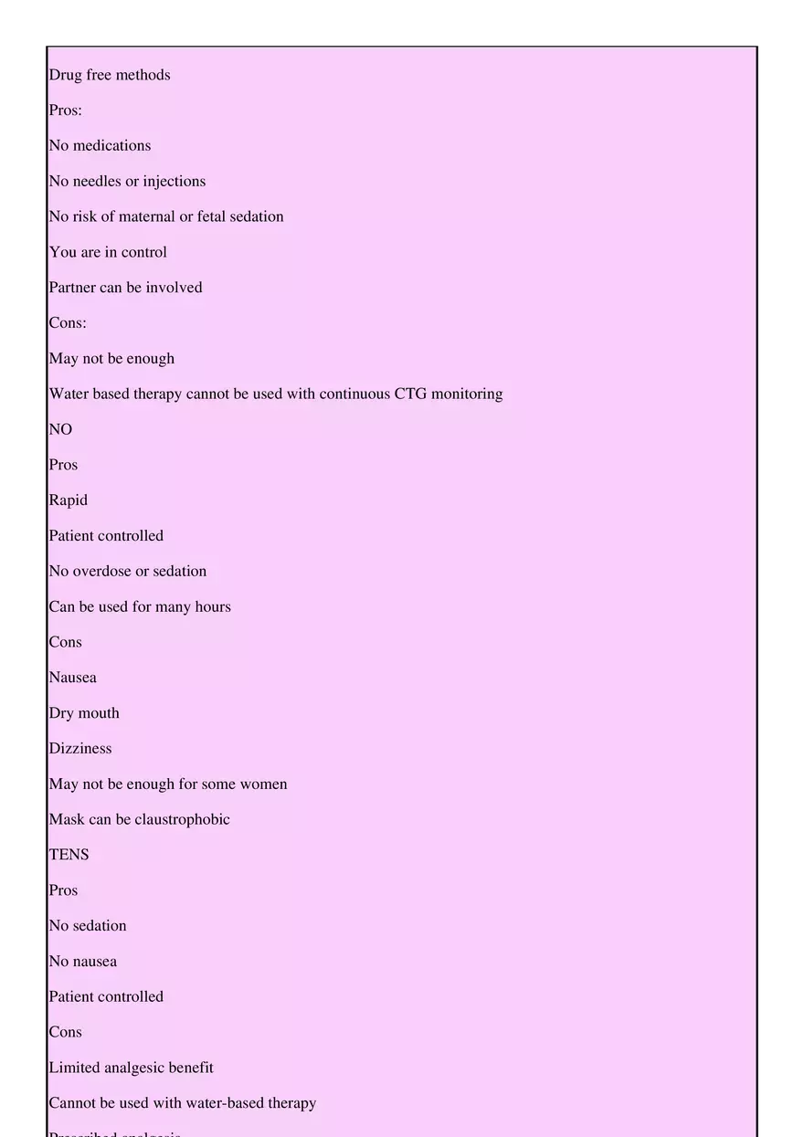 Pain Relief in Labour - Page 4