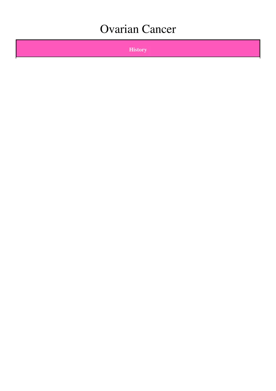 Ovarian Cancer - Page 1